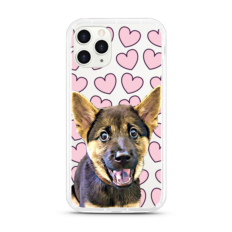 iPhone Aseismic Case - Pink Hearts 2