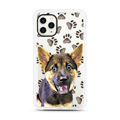 iPhone Aseismic Case - Watercolor Paw Prints
