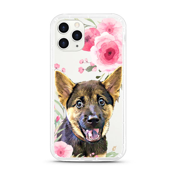 iPhone Aseismic Case - Big Pink Flowers