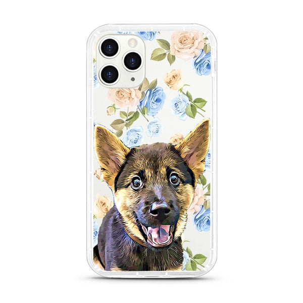 iPhone Aseismic Case - Pink and Blue Rose