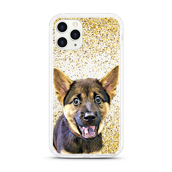 iPhone Aseismic Case - Gold Sparkles