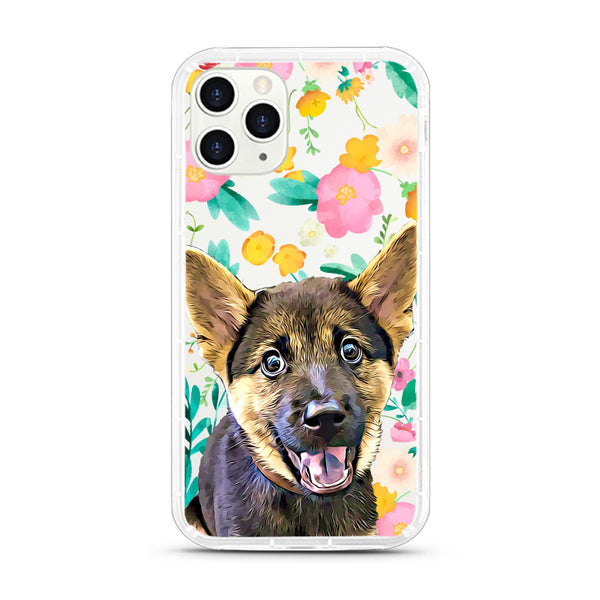 iPhone Aseismic Case - Pink Yellow Floral