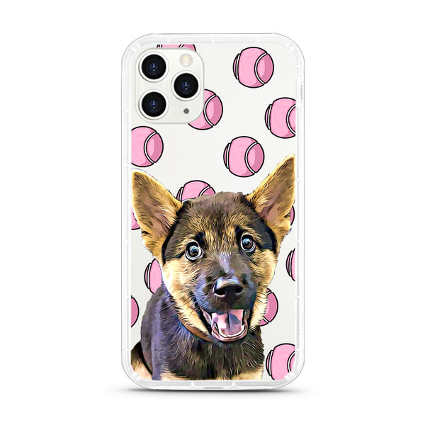 iPhone Aseismic Case - Pink Tennis Balls
