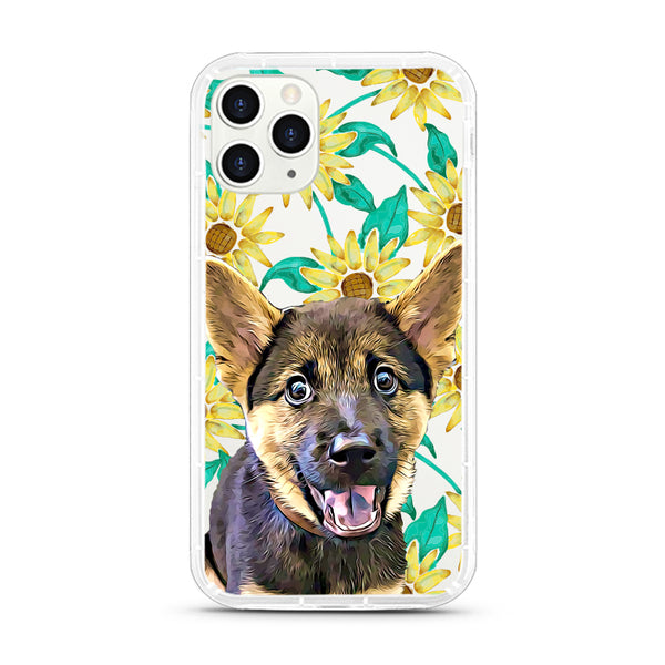 iPhone Aseismic Case - Sun Flower Tropical Water Paint