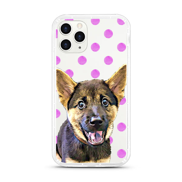 iPhone Aseismic Case - Purple Dots