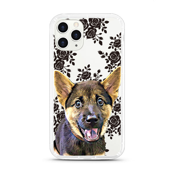 iPhone Aseismic Case - Black Lace Floral