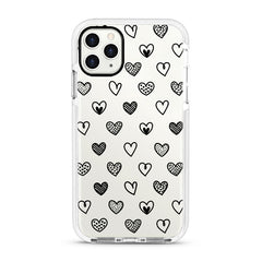 iPhone Ultra-Aseismic Case - Black Hearts 2