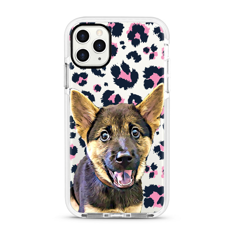 iPhone Ultra-Aseismic Case - Pink Leopard 2