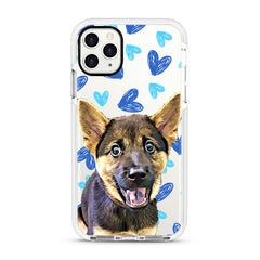 iPhone Ultra-Aseismic Case - Hand Drawing Blue Heart