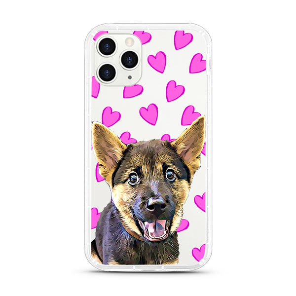 iPhone Aseismic Case - Pretty Hearts Pattern 3