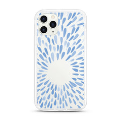 iPhone Aseismic Case - Blue Paint Splashes