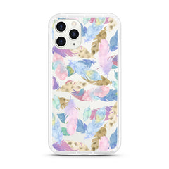 iPhone Aseismic Case - Water Paint Feathers