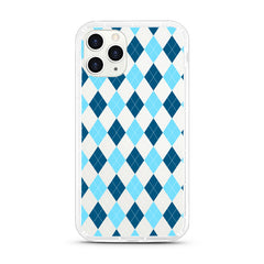 iPhone Aseismic Case - Blue Diamond Pattern