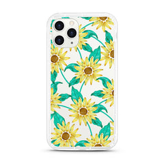 iPhone Aseismic Case - Sun Flower Tropical Water Paint
