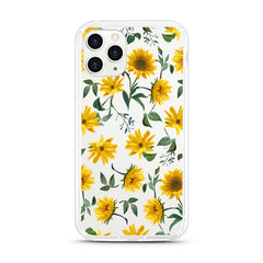 iPhone Aseismic Case - Modern Yellow Flowers