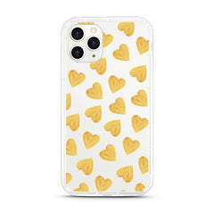 iPhone Aseismic Case - Gold Hearts