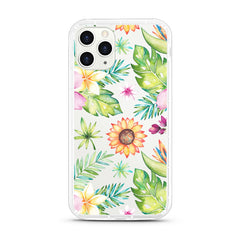 iPhone Aseismic Case - Watercolor flowers with sun flowers