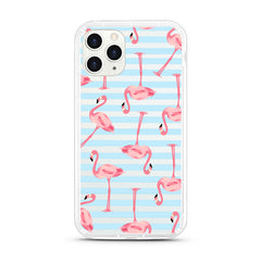 iPhone Aseismic Case - Flamingo With Baby Blue Stripe