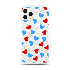 iPhone Aseismic Case - Bones With Hearts