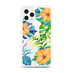 iPhone Aseismic Case - Watercolor Tropical Yellow Floral