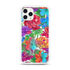 iPhone Aseismic Case - Scarlet Red and Blue Floral