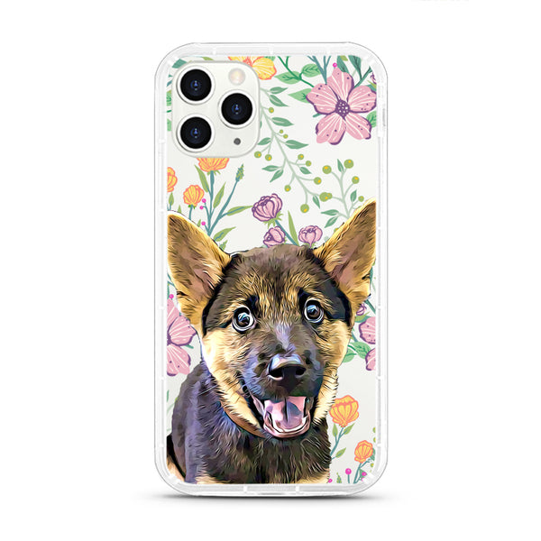 iPhone Aseismic Case - Seamless Tropical Pastel Colors Flower Pattern