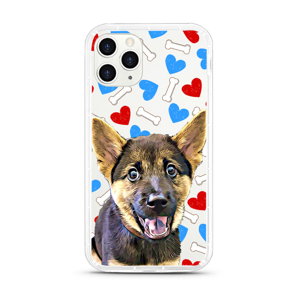 iPhone Aseismic Case - Bones With Hearts