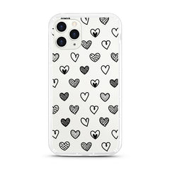 iPhone Aseismic Case - Black Hearts 2
