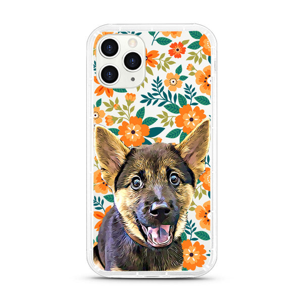 iPhone Aseismic Case - Orange Floral