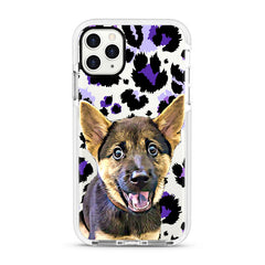 iPhone Ultra-Aseismic Case - Purple Leopard Print