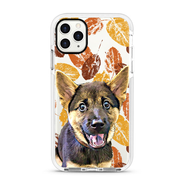 iPhone Ultra-Aseismic Case - Brown Leaf