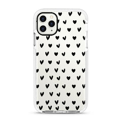 iPhone Ultra-Aseismic Case - Small black hearts