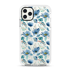 iPhone Ultra-Aseismic Case - Vintage Blue Floral 2