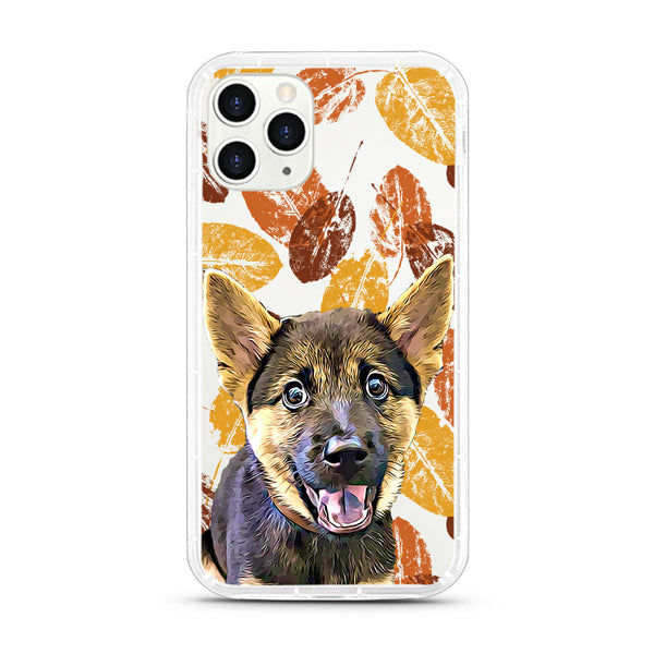 iPhone Aseismic Case - Brown Leaf