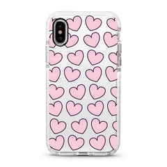 iPhone Ultra-Aseismic Case - Pink Hearts 2