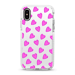 iPhone Ultra-Aseismic Case - Pretty Hearts Pattern 3