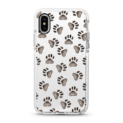 iPhone Ultra-Aseismic Case - Watercolor Paw Prints