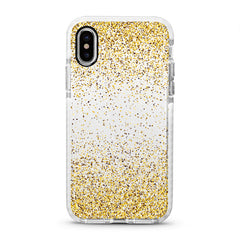 iPhone Ultra-Aseismic Case - Gold Sparkles