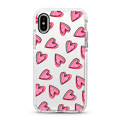 iPhone Ultra-Aseismic Case - Romantic Red Hearts 2