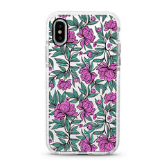 iPhone Ultra-Aseismic Case - Purple Flowers