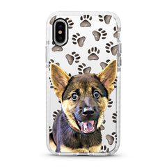 iPhone Ultra-Aseismic Case - Watercolor Paw Prints