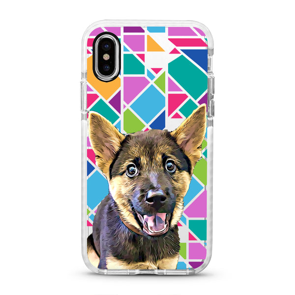 iPhone Ultra-Aseismic Case - Rainbow Geomatric