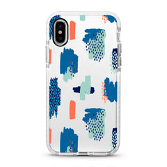 iPhone Ultra-Aseismic Case - Blue Abstract Paintings