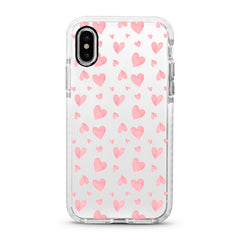 iPhone Ultra-Aseismic Case - Cute Pink Hearts