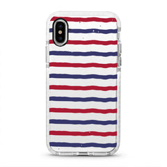 iPhone Ultra-Aseismic Case - Red Blue Stripe