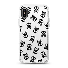 iPhone Ultra-Aseismic Case - Black Skulls