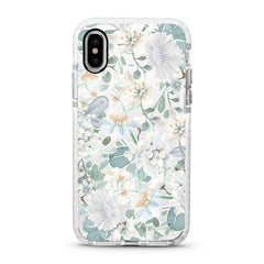 iPhone Ultra-Aseismic Case - White Floral