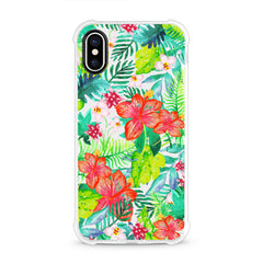 iPhone Aseismic Case - Wild Tropical Forest in Watercolor