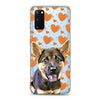 Samsung Aseismic Case - Orange Brown Hearts