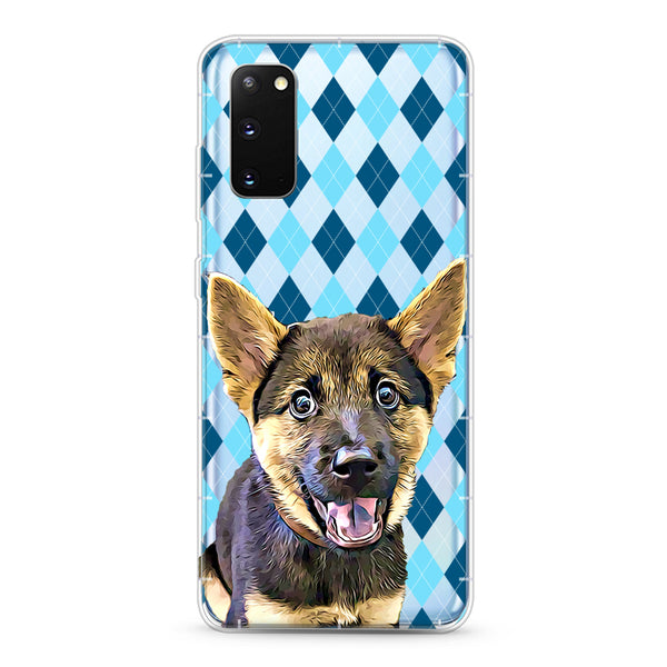Samsung Aseismic Case - Blue Diamond Pattern